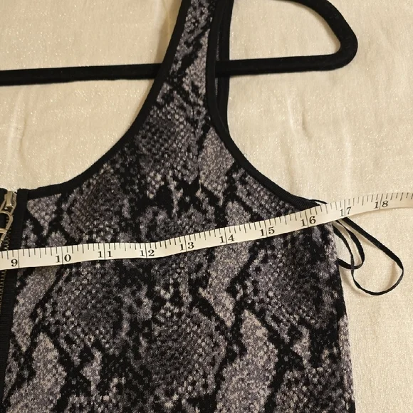 Michael Kors Black and Gray Sheath Maxi Dress Sleeveless - Picture 11 of 16